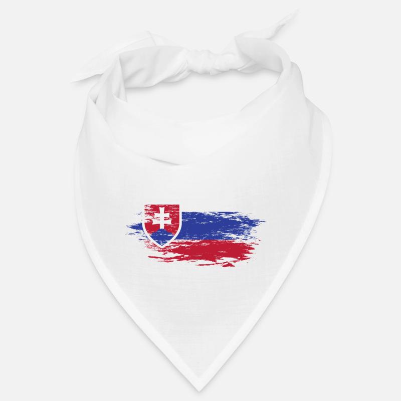 Carte murale de Slovaquie Drapeau utilisé Bandana