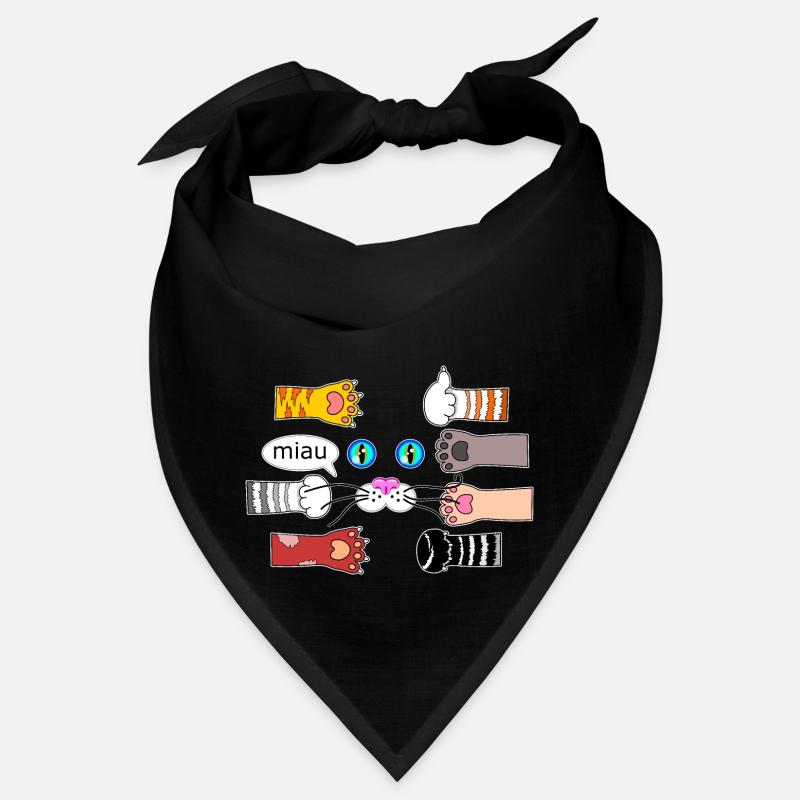 Cat Design Cat Pattes de chat Museau de chat Bandana
