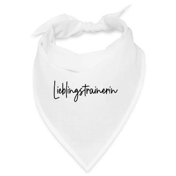 Lieblingstrainerin Trainerin - Bandana - Weiß - Vorne