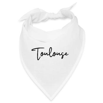 Toulouse France - Bandana - Weiß - Vorne