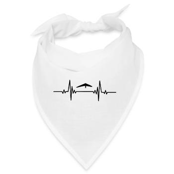 Heartbeat super sky gliding - Bandana - Weiß - Vorne