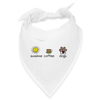 Lustige Designs für Hundefreunde - Bandana - Weiß - Vorne