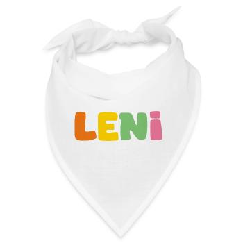 Name - Leni - Bandana - Weiß - Vorne