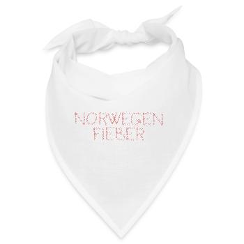 NorwegenFieber Typo-Design - Bandana - Weiß - Vorne