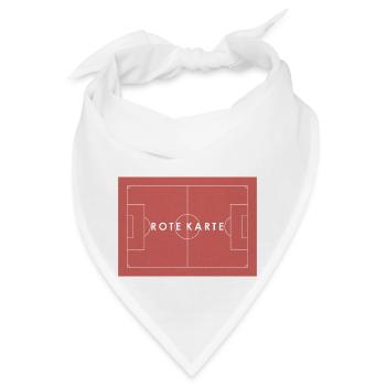 ROTE KARTE Fußball Statement - Bandana - Weiß - Vorne