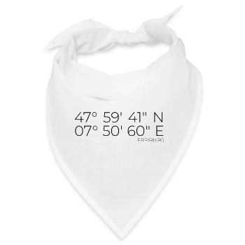 Koordinaten Freiburg im Breisgau - Bandana - Weiß - Vorne