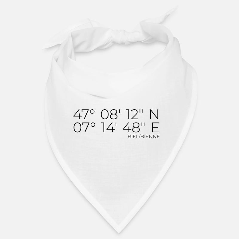 Coordinates Biel Bienne Switzerland Bandana