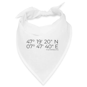 Koordinaten Egerkingen Schweiz - Bandana - Weiß - Vorne