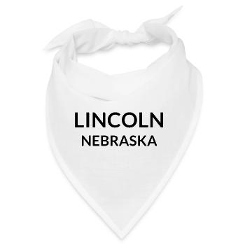 Lincoln Nebraska USA - Bandana - Weiß - Vorne