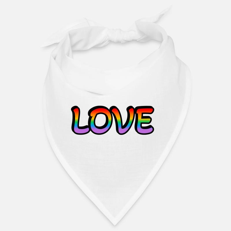 Retro Regenbogen Liebe Bandana