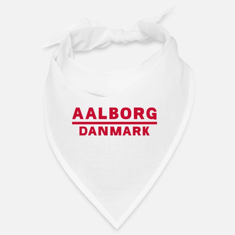 Aalborg Dänemark Rotes Textdesign Bandana