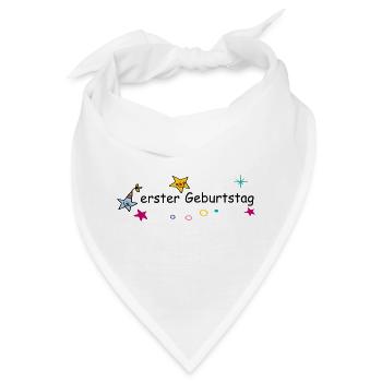  Geburtstag  - Bandana - Weiß - Vorne
