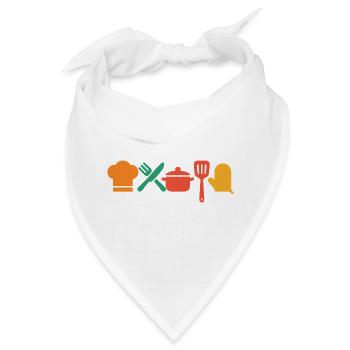 Küchenzauber – Kochen & Genießen mit Stil - Bandana - Weiß - Vorne