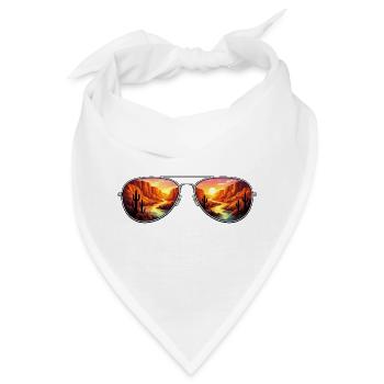 Desert Canyon Sunset Aviator - Bandana - Weiß - Vorne
