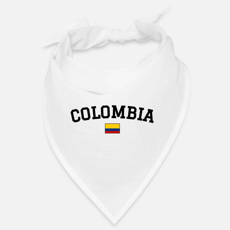 Kolumbien Flagge Design Schwarz Bandana