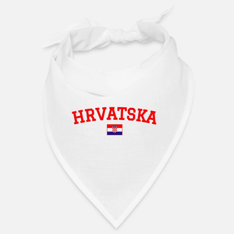 Croatia Flag Design Red Bandana