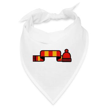 Fanschal Muetze Stadion Logo - Bandana - Weiß - Vorne