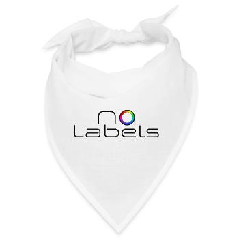 No Labels – Minimalistisches Pride & LGBTQ Design - Bandana - Weiß - Vorne