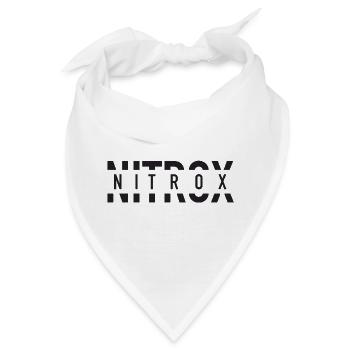 Nitrox Split Text Logo für SCUBA Taucher - Bandana - Weiß - Vorne