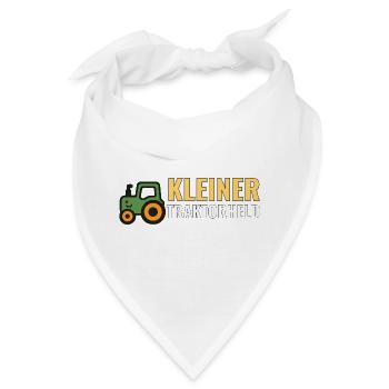 Kleiner Traktorheld – Kinder T‑Shirt Geschenkidee - Bandana - Weiß - Vorne