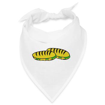 Sandwich Slipper Motiv - Bandana - Weiß - Vorne