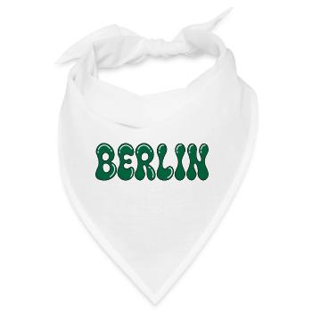 Berlin Psychedelic Green Black - Bandana - Weiß - Vorne