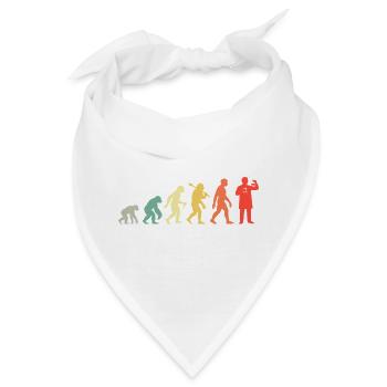Chemiker Evolution Chemielehrer Chemie Laborant - Bandana - Weiß - Vorne