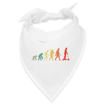 Retro Roller Evolution Elektroroller Rollerfahrer - Bandana - Weiß - Vorne