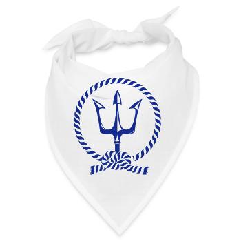 neptuns dreizack - Bandana - Weiß - Vorne