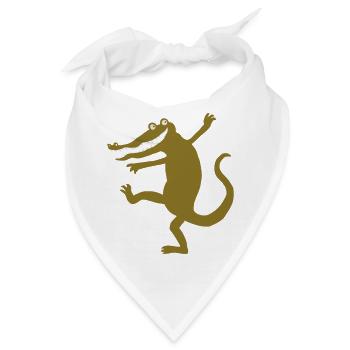 Krokodil - Bandana - Weiß - Vorne