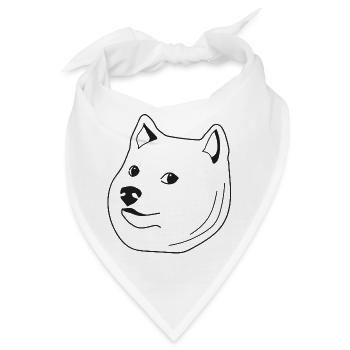 Doge - Bandana - Weiß - Vorne