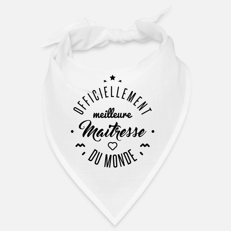 meilleure maitresse du monde - Bandana - blanc