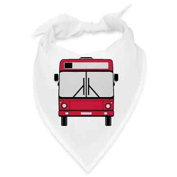 Busfahrer Bus Omnibus Schulbus Bus , Stadtbus (25) - Bandana - Weiß - Vorne