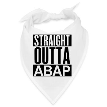 StraightOuttaABAP - Bandana - Weiß - Vorne