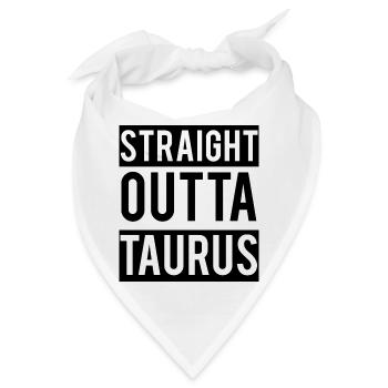 Sternzeichen Stier / Zodiac Taurus - Bandana - Weiß - Vorne