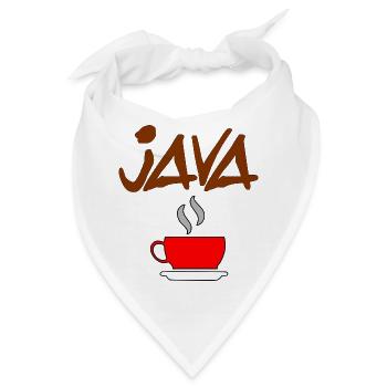 java kaffee - Bandana - Weiß - Vorne