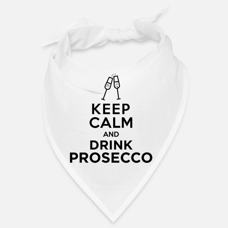 Keepcalm Prosecco Schwarz Bandana