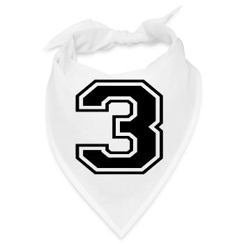 3 - Bandana - Weiß - Vorne