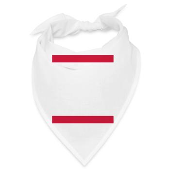 ROTE STREIFEN - Bandana - Weiß - Vorne