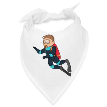 diving - Bandana - Weiß - Vorne