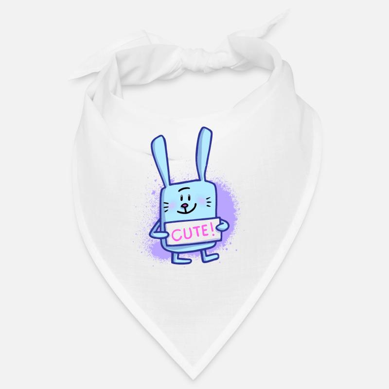 Lapin mignon - Bandana - blanc