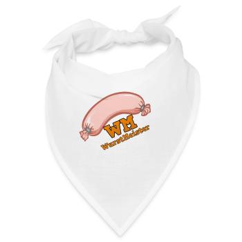 WM! WURSTMEISTER! - Bandana - Weiß - Vorne