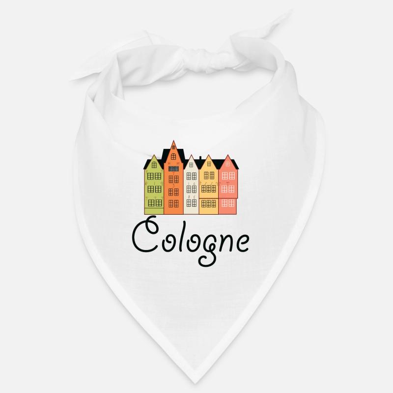 Süßes Köln Logo Geschenk Idee - Bandana - Weiß