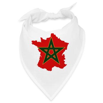 T-SHIRT FRANKREICH MAROKKO - Bandana - Weiß - Vorne