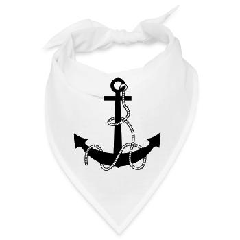 anchor - Bandana - Weiß - Vorne