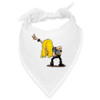 Heavy metal - Bandana - Weiß - Vorne