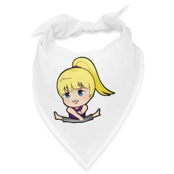 Chibi Anime Manga Splitkick - Bandana - Weiß - Vorne