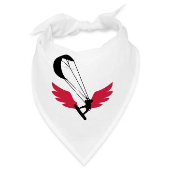 Kitesurfen / Kitesurfer / Kiteboarden / Kitesurf - Bandana - Weiß - Vorne