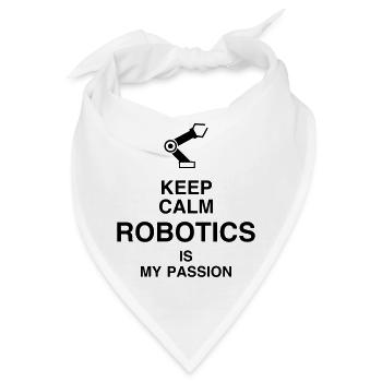 Robotik / Roboter / Robot / Robotics - Bandana - Weiß - Vorne