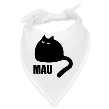 FLUFFY CAT MAU - Bandana - Weiß - Vorne